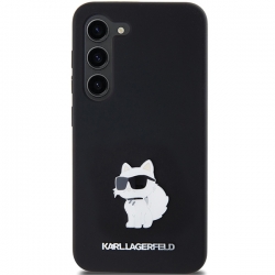 Karl Lagerfeld Klhcs23Ssmhcnpk S23 S911 Czarny/black Hardcase Silicone Choupette Metal Pin