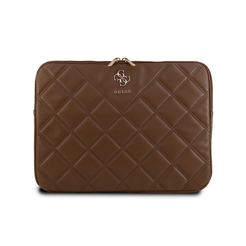 Guess Sleeve Gucs14Zpsqssgw 14" Brązowy/brown Quilted 4G