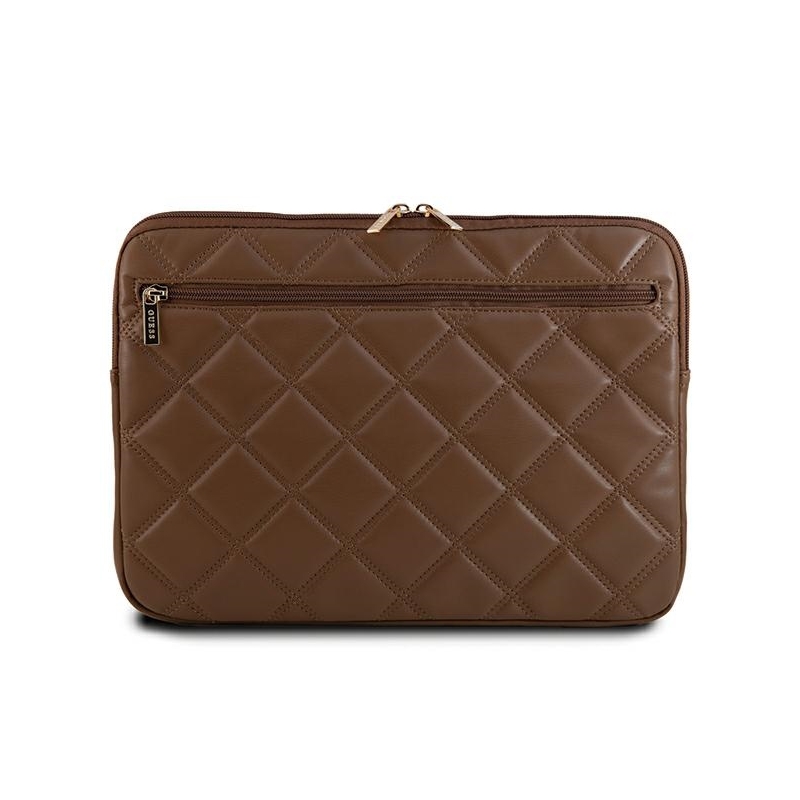 Guess Sleeve Gucs14Zpsqssgw 14" Brązowy/brown Quilted 4G