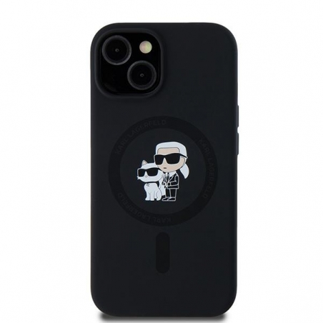 Karl Lagerfeld Klhmp15Mscmkcrhk Iphone 15 Plus / 14 Plus 6.7" Czarny/black Hardcase Silicone Karl & Choupette Magsafe