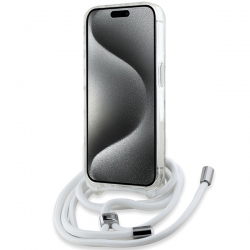 Karl Lagerfeld Klhmp15Lhcchnt Iphone 15 Pro 6.1" Hardcase Transparent Iml Choupette Head & Cord Magsafe
