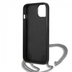 Karl Lagerfeld Klhcp13Mpmk Iphone 13 / 14 / 15 6,1" Hardcase Czarny/black Leather Textured And Chain