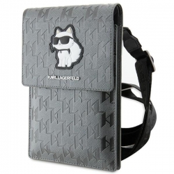 Karl Lagerfeld Torebka Klwbsakhpcg Srebrny/silver Saffiano Monogram Choupette