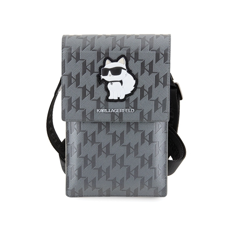 Karl Lagerfeld Torebka Klwbsakhpcg Srebrny/silver Saffiano Monogram Choupette