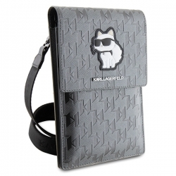 Karl Lagerfeld Torebka Klwbsakhpcg Srebrny/silver Saffiano Monogram Choupette