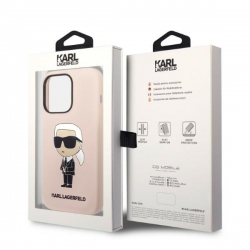 Karl Lagerfeld Klhmp14Xsnikbcp Iphone 14 Pro Max 6,7" Hardcase Różowy/pink Silicone Ikonik Magsafe