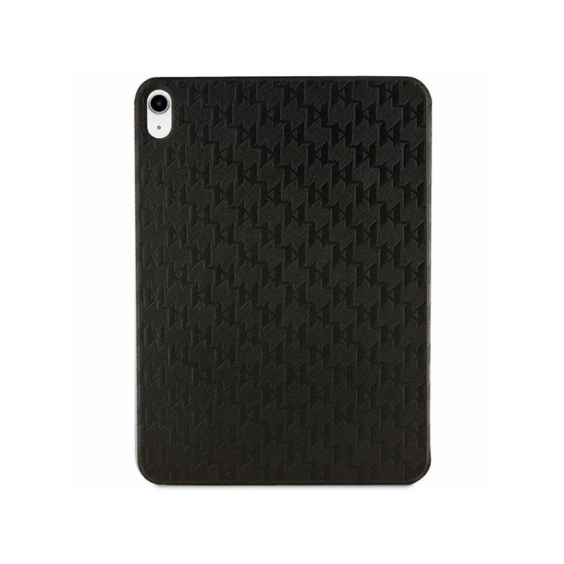 Karl Lagerfeld Klfc11Sakhpkk Ipad 10.9" Folio Magnet Allover Cover Czarny/black Saffiano Monogram Ikonik