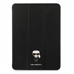 Karl Lagerfeld Klfc12Okmk Ipad 12.9" Pro 2021 Book Cover Czarny/black Saffiano Karl Iconic