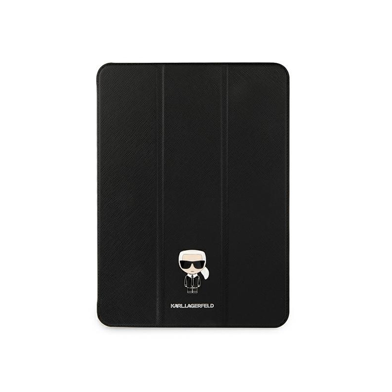 Karl Lagerfeld Klfc12Okmk Ipad 12.9" Pro 2021 Book Cover Czarny/black Saffiano Karl Iconic