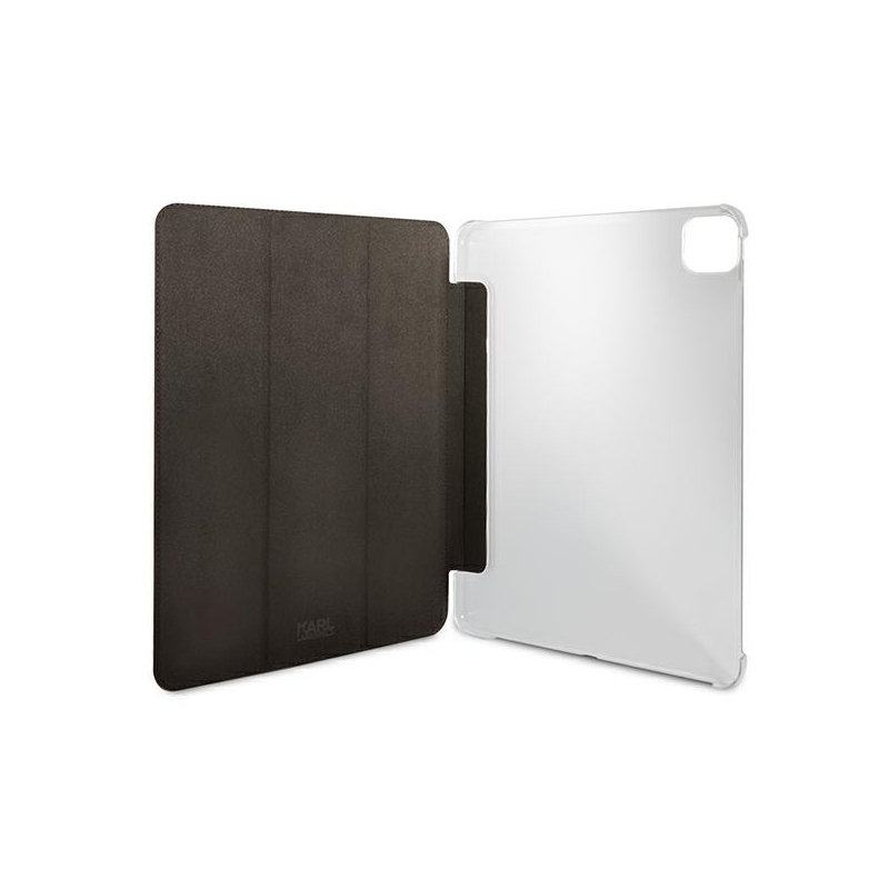 Karl Lagerfeld Klfc12Okmk Ipad 12.9" Pro 2021 Book Cover Czarny/black Saffiano Karl Iconic