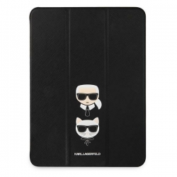 Karl Lagerfeld Klfc12Okck Ipad 12.9" Pro 2021 Book Cover Czarny/black Saffiano Karl &choupette