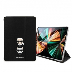 Karl Lagerfeld Klfc12Okck Ipad 12.9" Pro 2021 Book Cover Czarny/black Saffiano Karl &choupette