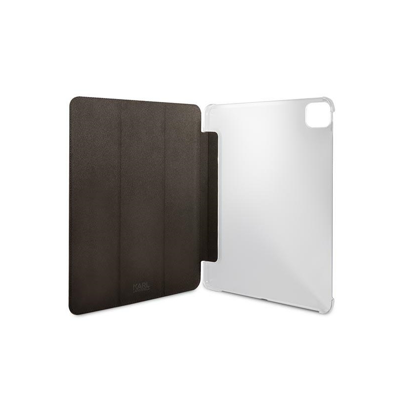 Karl Lagerfeld Klfc12Okck Ipad 12.9" Pro 2021 Book Cover Czarny/black Saffiano Karl &choupette