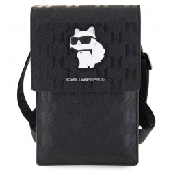 Karl Lagerfeld Torebka Klwbsakhpck Czarny/black Saffiano Monogram Choupette