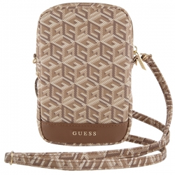 Guess Torebka Guwbzpgcspgw Brązowy/brown Zip Gcube Bottom Stripe