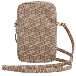 Guess Torebka Guwbzpgcspgw Brązowy/brown Zip Gcube Bottom Stripe