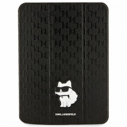 Karl Lagerfeld Klfc11Sakhpck Ipad 10.9" Folio Magnet Allover Cover Czarny/black Saffiano Monogram Choupette