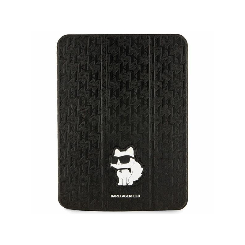 Karl Lagerfeld Klfc11Sakhpck Ipad 10.9" Folio Magnet Allover Cover Czarny/black Saffiano Monogram Choupette