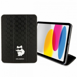 Karl Lagerfeld Klfc11Sakhpck Ipad 10.9" Folio Magnet Allover Cover Czarny/black Saffiano Monogram Choupette