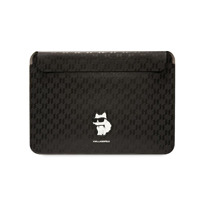 Karl Lagerfeld Sleeve Klcs14Sakhpck 14" Czarny/black Saffiano Monogram Choupette