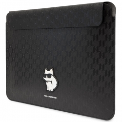 Karl Lagerfeld Sleeve Klcs14Sakhpck 14" Czarny/black Saffiano Monogram Choupette