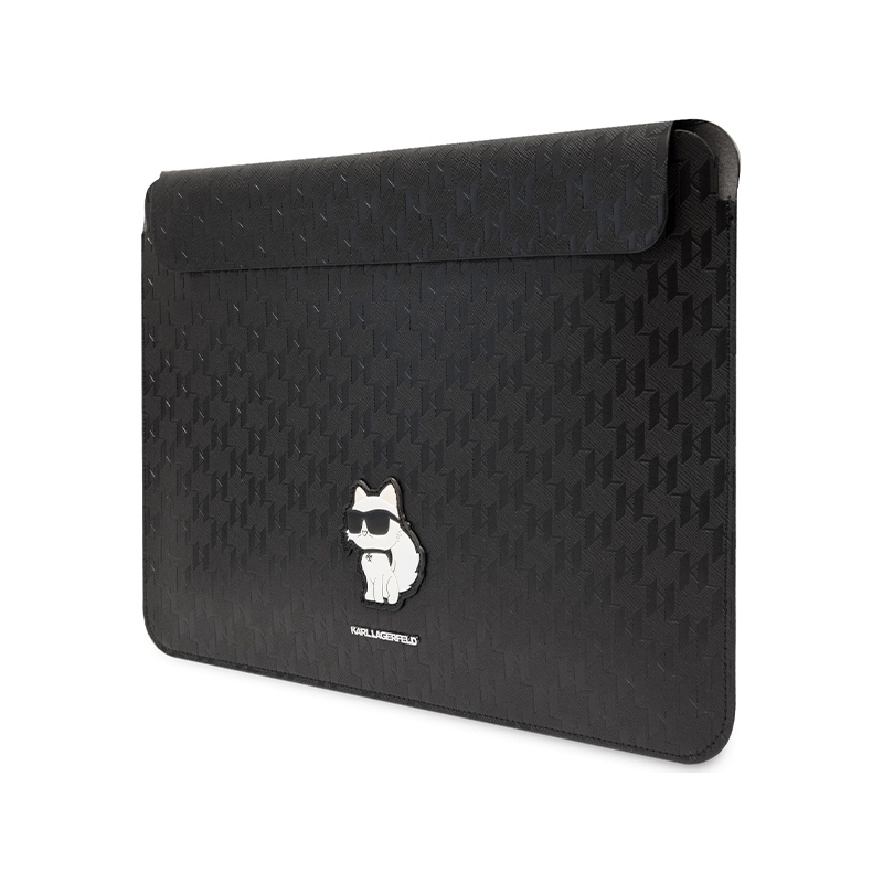 Karl Lagerfeld Sleeve Klcs14Sakhpck 14" Czarny/black Saffiano Monogram Choupette