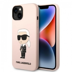 Karl Lagerfeld Klhmp14Ssnikbcp Iphone 14 / 15 / 13 6,1" Hardcase Różowy/pink Silicone Ikonik Magsafe