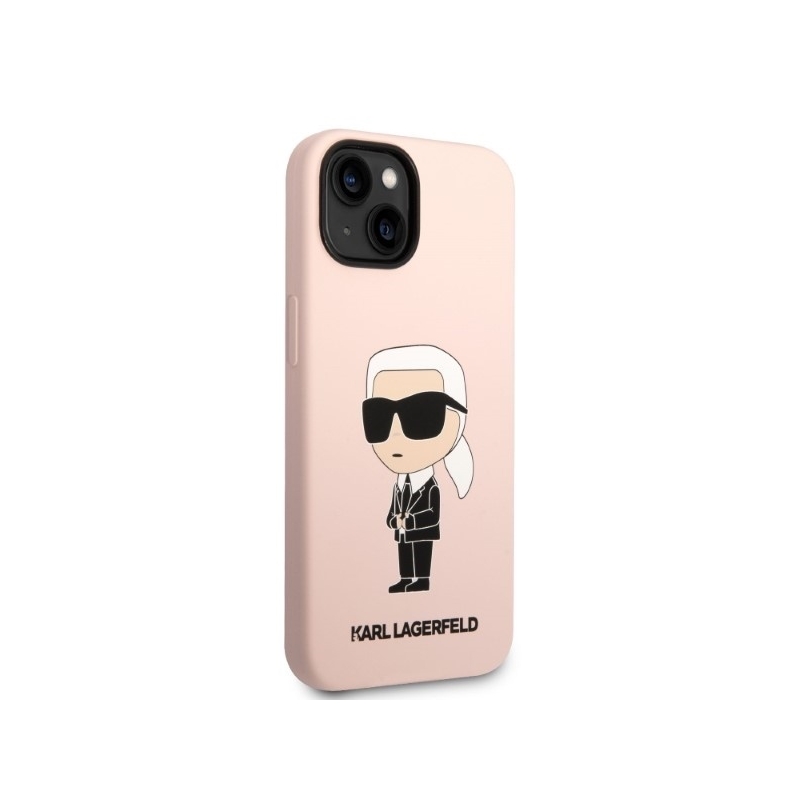 Karl Lagerfeld Klhmp14Ssnikbcp Iphone 14 / 15 / 13 6,1" Hardcase Różowy/pink Silicone Ikonik Magsafe