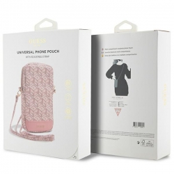 Guess Torebka Guwbzpgcspgp Różowy/pink Zip Gcube Bottom Stripe