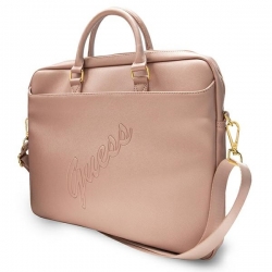 Guess Torba Gucb15Pusaspi 16" Różowy/pink Saffiano Script