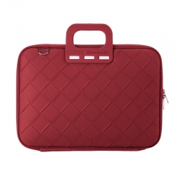 Torba na laptopa 15-16" Bombata Intrecciato burgundowa