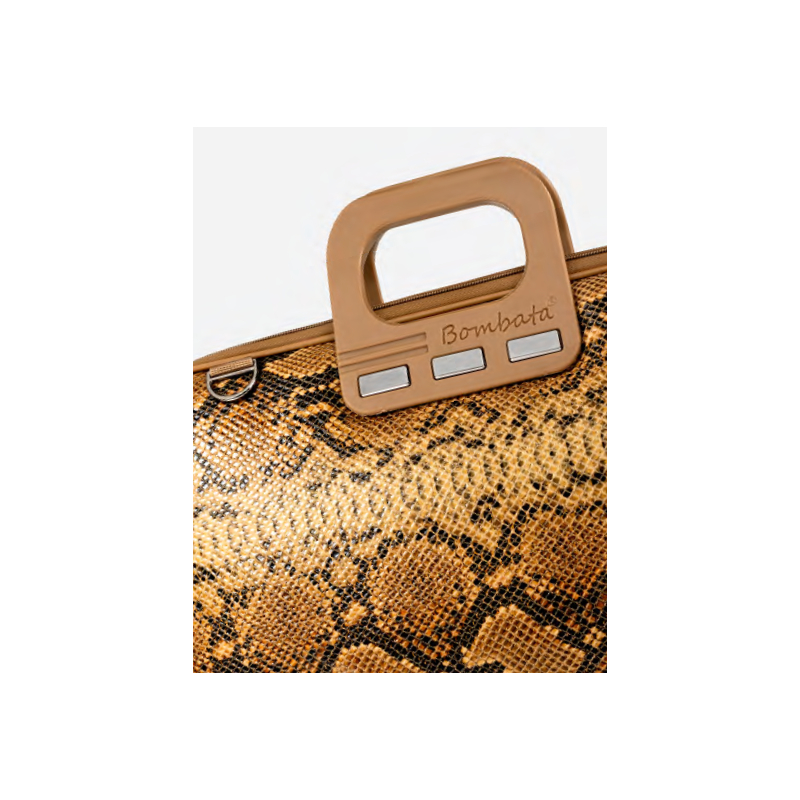 Bombata Snake - torba na laptop 15-16" beżowa