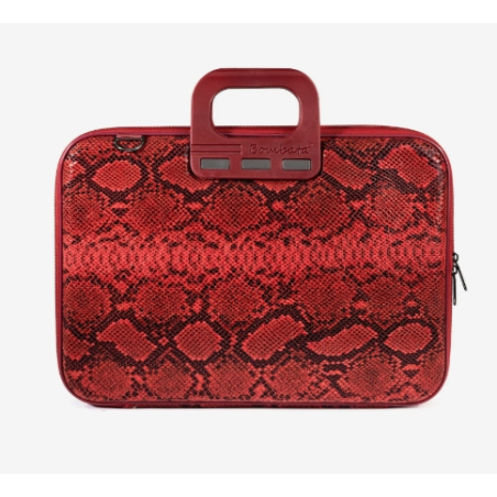 Bombata Snake - torba na laptop 15-16" burgundowa