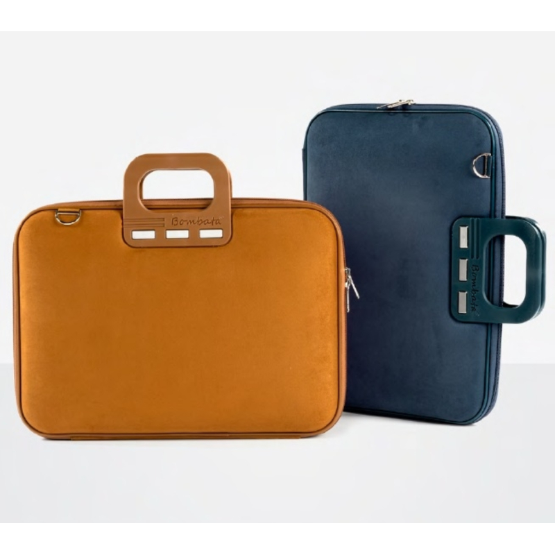 Bombata Camoscio - torba na laptopa 15-16" granatowa