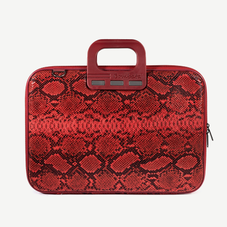Bombata Snake - torba na laptop 15-16" burgundowa