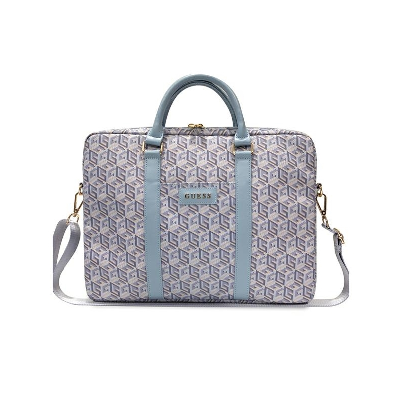 Guess Torba Gucb15Hgcfseb 16" Niebieski/blue Gcube Stripes Guess Torba Gucb15Hgcfseb 16" Niebieski/blue Gcube Stripes